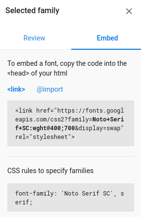font-family